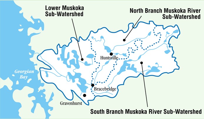 Map of Muskoka River Watershed