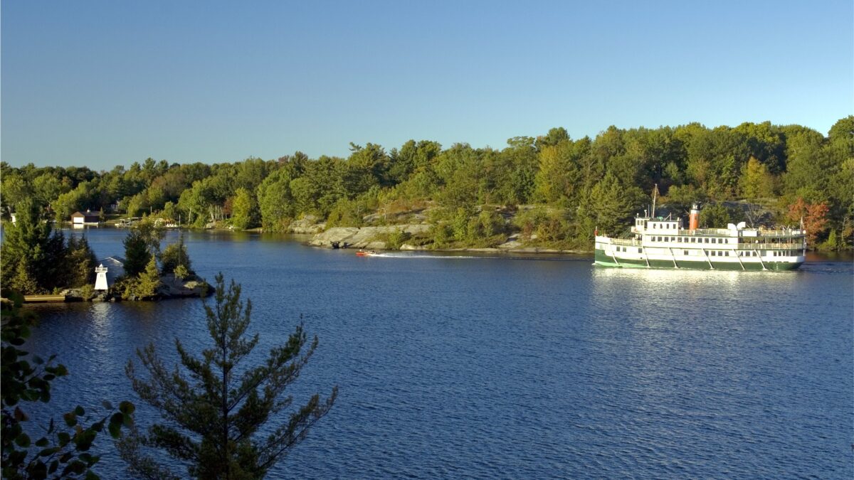 Photo of a Steamship on Lake Muskoka