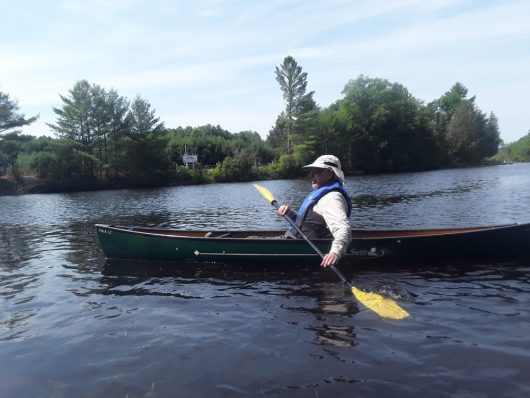 Norman Yan, enjoying his canoe and thinking about Muskoka’s wonderful water.