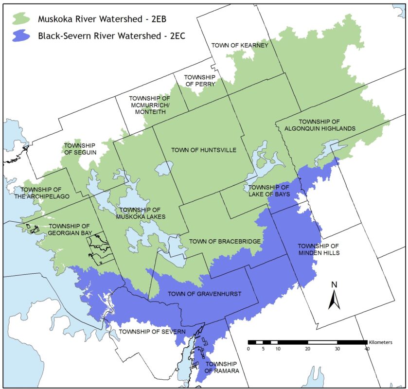 Watershed report map