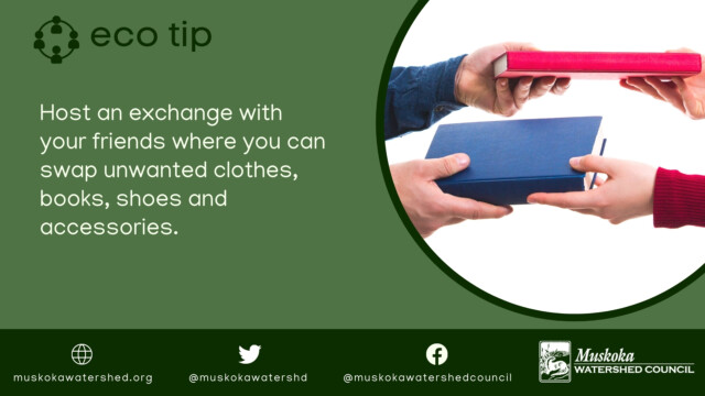 Host an exchange with your friends where you can swap unwanted clothes, books, shoes and accessories.