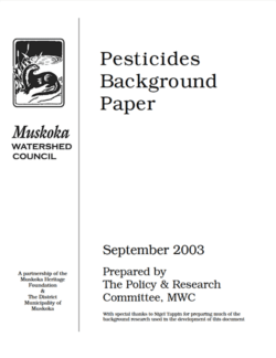 Pesticides Background Paper (2003)